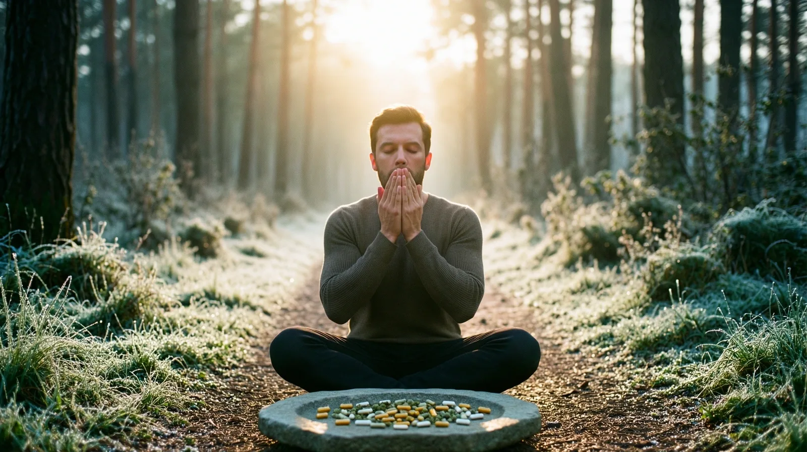 Morning ritual in nature