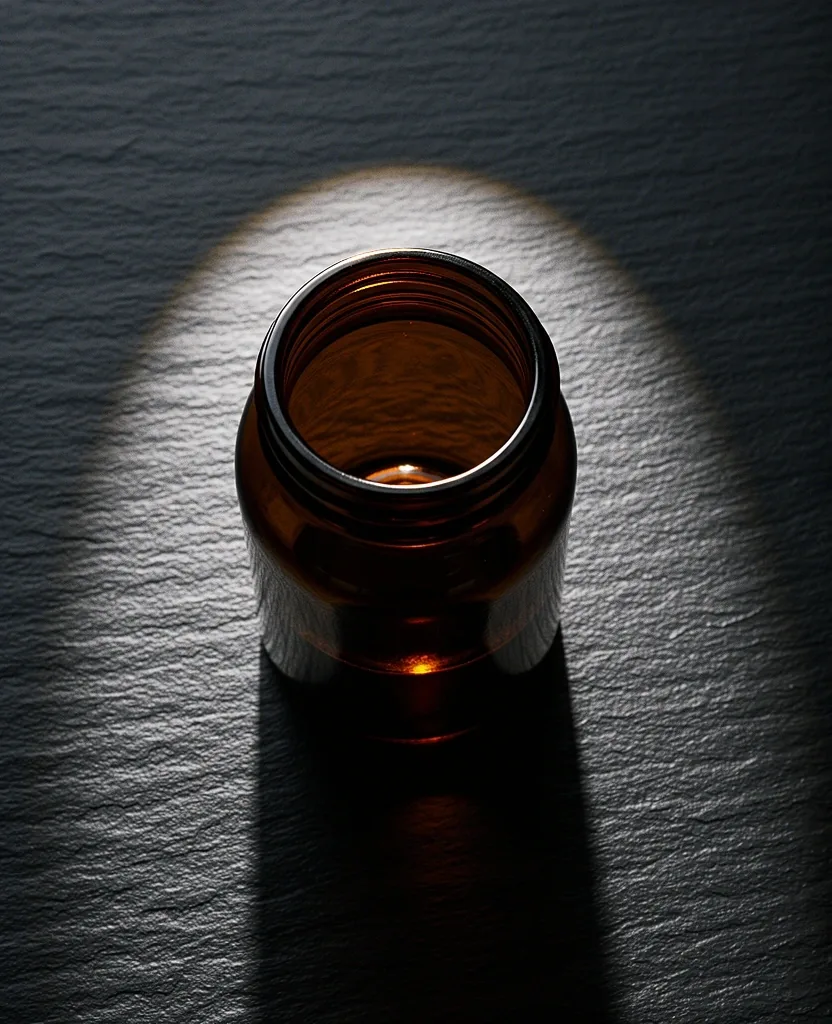 Premium amber glass vessel